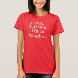Camiseta Eu cozinho a vida limpa de I sou t-shirt