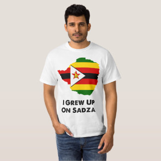 Camiseta Eu cresci acima em Sadza Zimbabwe