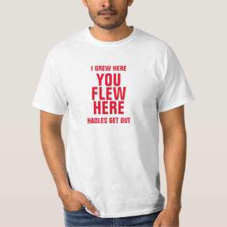 CAMISETA EU CRESCI AQUI VOCÊ VOA AQUI HAOLES SAIR