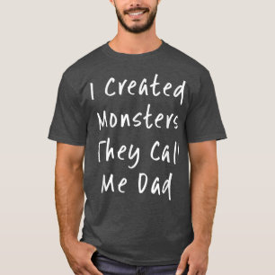 Camiseta Eu Criei Monstros Eles Me Chamam De Halloween Do P
