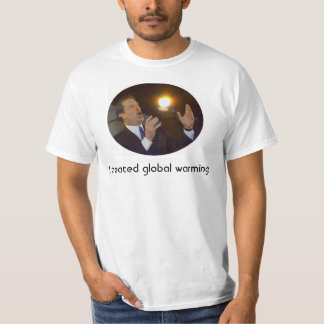 Camiseta Eu criei o aquecimento global