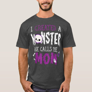 Camiseta Eu Criei Um Monstro De Figurino De Halloween Para 