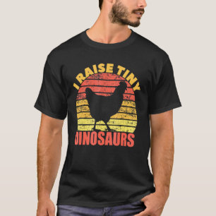Camiseta Eu Crio Dinossauros Minúsculos  Amante de Frango V