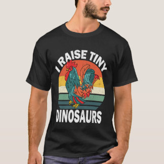 Camiseta Eu Crio Dinossauros Minúsculos Amante de Frango Vi