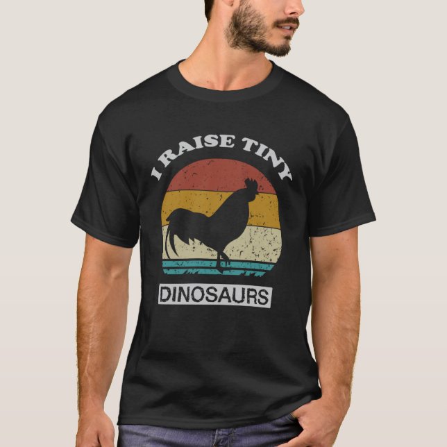 Camiseta Eu Crio Dinossauros Minúsculos Fazendeiros de Fran (Frente)