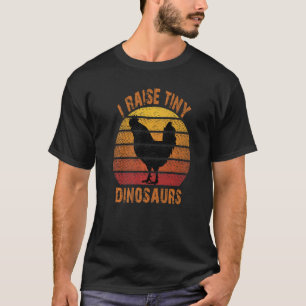 Camiseta Eu Crio Dinossauros Minúsculos Frango Mulheres Hom