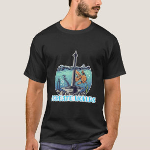 Camiseta Eu Crio Mundos Aquascaping Aquascaper Aquário Peix