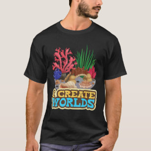 Camiseta Eu Crio Mundos Aquascaping Aquascaper Aquário Peix