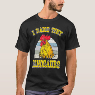 Camiseta Eu Crio Ovos de Dinossauros Minúsculos Galinha Fra