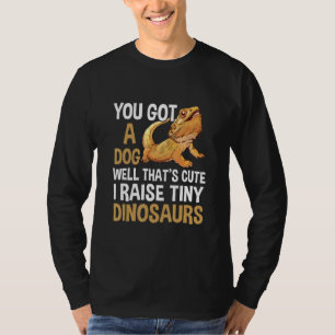 Camiseta Eu Crio Pequenos Dinossauros Dragão Barbudo