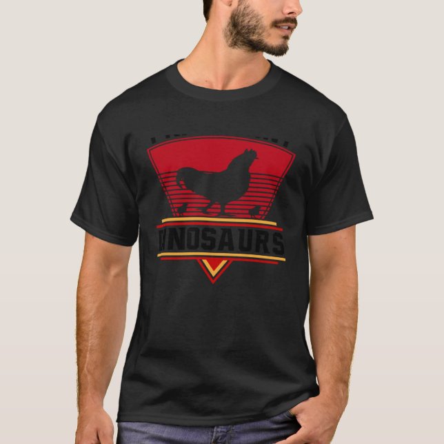 Camiseta Eu Crio Pequenos Dinossauros  Fazendeiro de Frango (Frente)