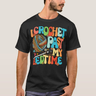 Camiseta Eu Crochê Passado Minha Hora de Dormir Crochê Croc