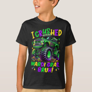Camiseta Eu Cruzei Mardi Gras Bruh Monster Caminhão Mardi G