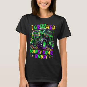Camiseta Eu Cruzei Mardi Gras Bruh Monster Caminhão Mardi G