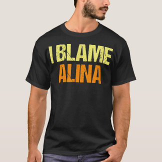 Camiseta Eu Culpo Alina Amigos Engraçados Amigos Humor Amig
