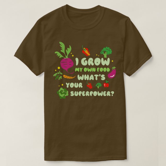 Camiseta Eu Culpo Minha Própria Comida Que Seu Gardener De  (Frente do Design)