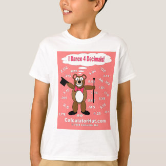 Camiseta Eu danço o t-shirt de 4 decimais