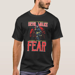 Camiseta Eu Danço Onde O Diabo Caminha Eu Luto Com O Que Vo