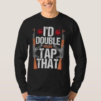 Camiseta Eu Dar um Duplo Toque Nesse 2º Emendamento