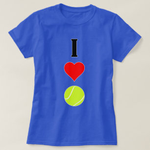 Camiseta Eu das mulheres amo o t-shirt do tênis (do