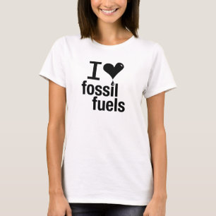 Camiseta Eu das senhoras amo o t-shirt dos combustíveis