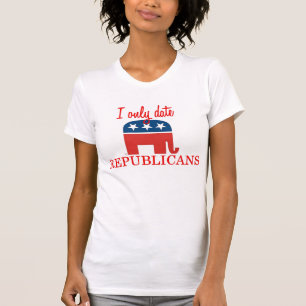 Camiseta Eu dato somente republicanos tanque