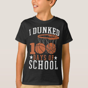 Camiseta Eu Dava 100 Dias De Basketba De Jardim De Infância