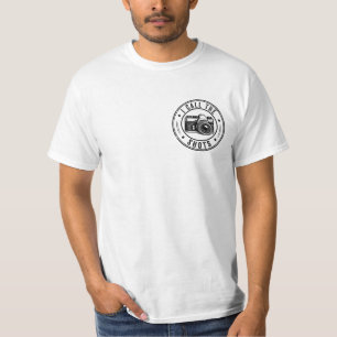 Camiseta Eu Decido Diversão com Câmera Fotógrafo Dois Lados
