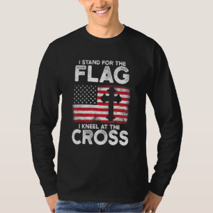 Camiseta Eu Defendo A Bandeira Que Eu Conheço Na Cruz