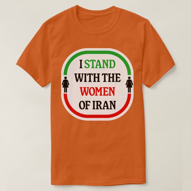 Camiseta Eu Defendo As Mulheres Do Irã A Liberdade De Vida (Frente do Design)