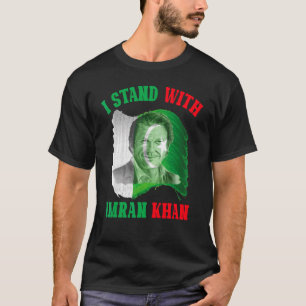 Camiseta Eu Defendo Imran Khan Pti Paquistão Apoio Libertad