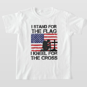 Camiseta Eu defendo o canalizador para a cruz bandeira dos