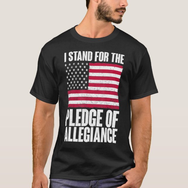 Camiseta Eu Defendo O Compromisso De Fidelidade À América O (Frente)