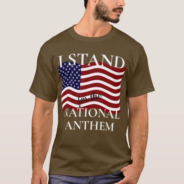 Camiseta Eu defendo o hino nacional (Frente)