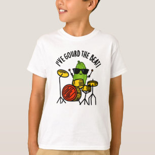 Camiseta Eu dei o Beat Cute Drummer Veggie Pun