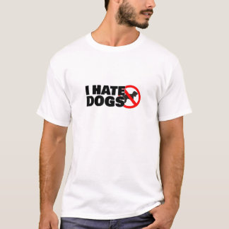 Camiseta Eu deio cães
