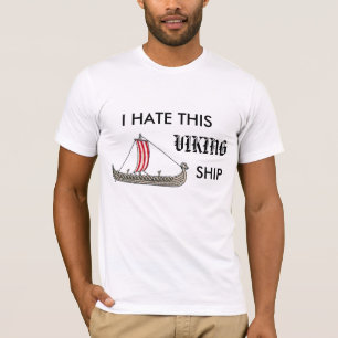 Camiseta Eu deio este navio de viquingue