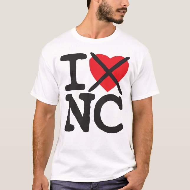 Camiseta Eu deio NC - North Carolina (Frente)