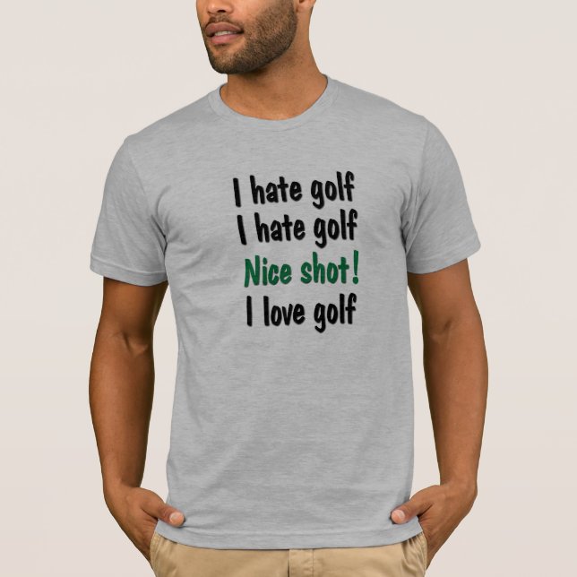 Camiseta Eu deio - o golfe do amor (Frente)