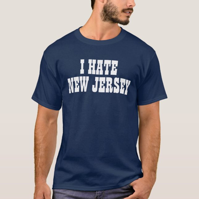 Camiseta Eu deio o t-shirt de New-jersey (Frente)