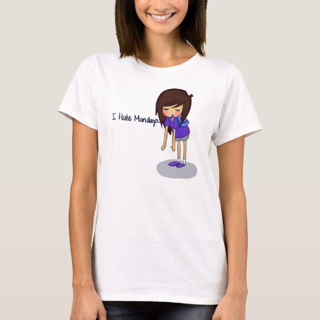 Camiseta Eu deio segundas-feiras (Frente)