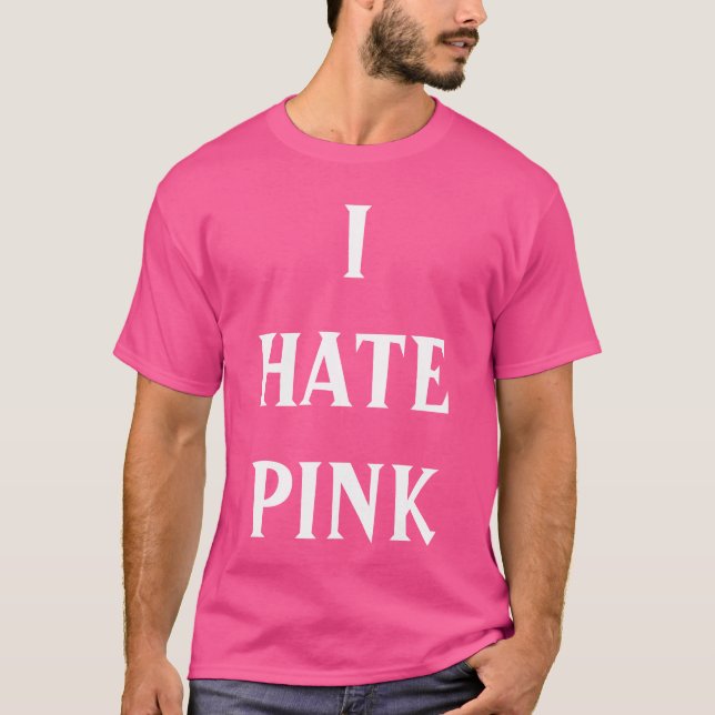 Camiseta "Eu deio t-shirt do rosa" (Frente)