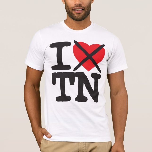 Camiseta Eu deio TN - Tennessee (Frente)