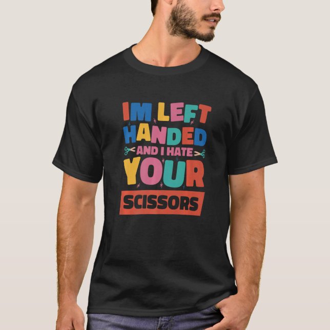 Camiseta Eu Deixei A Mão E Odeio Sua Tesoura 1 (Frente)