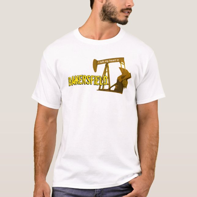Camiseta Eu deixei meu coração em Bakersfield #2 (Frente)