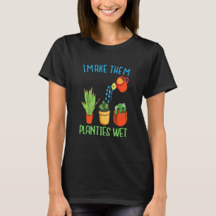 Camiseta Eu Deixo As Plantinhas Molhadas Citação Plantas Ja