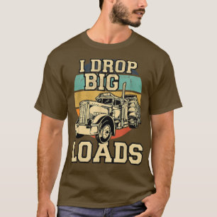 Camiseta Eu Deixo Cair Grandes Cargas Vintage Trucker Retro