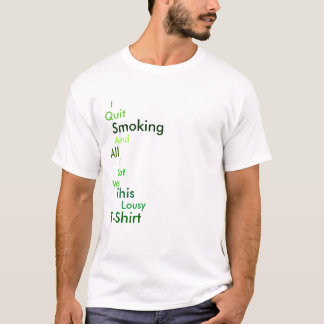 Camiseta Eu Deixo De Fumar