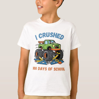 Camiseta Eu Derrotei 100 Dias de Escola