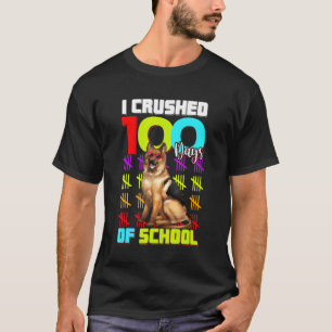 Camiseta Eu Derrotei o Pastor Alemão dos Meninos do 100º Di
